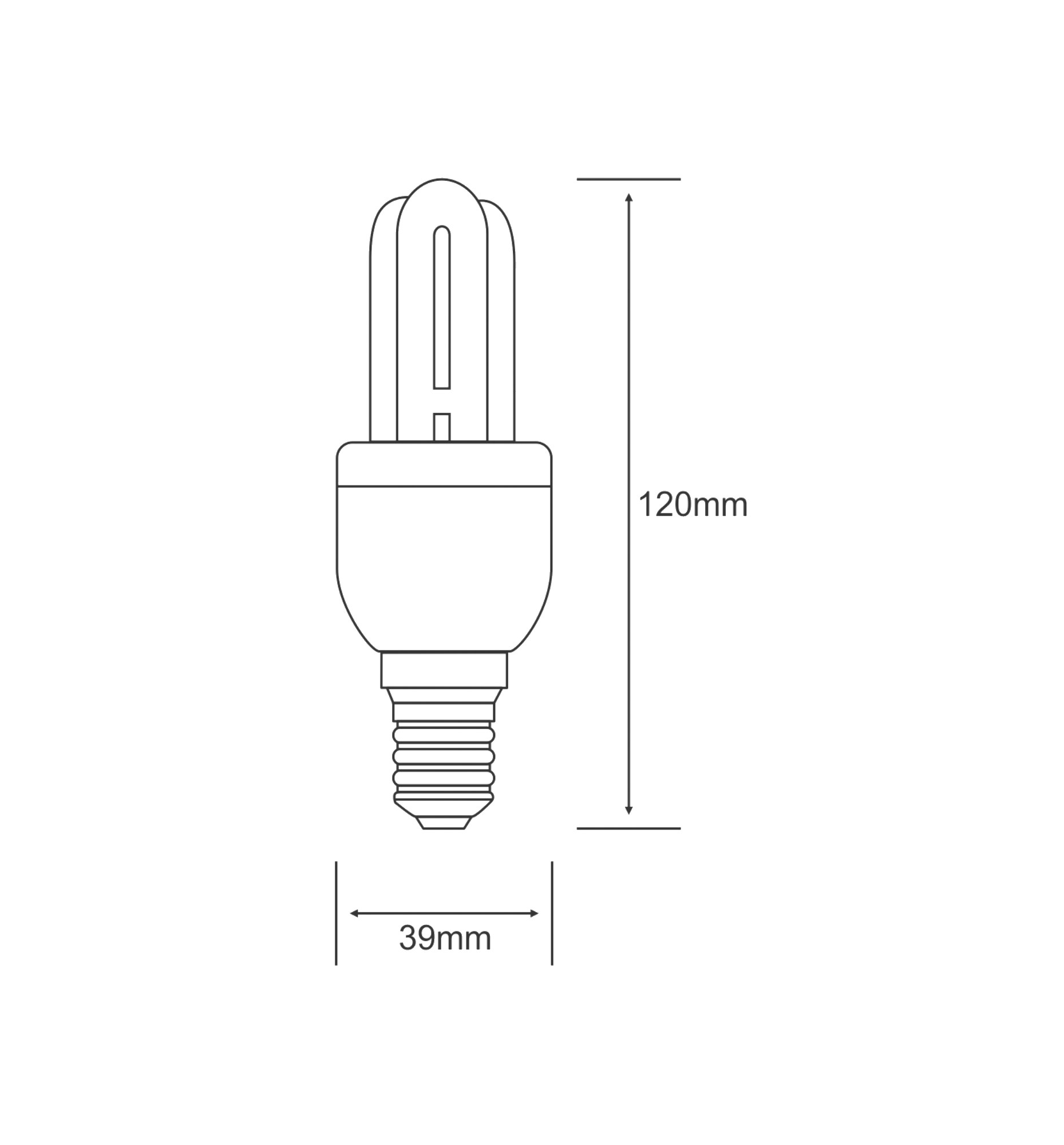 Extra Mini Supreme Compact Fluorescent Luxram Spiral & U-Tube